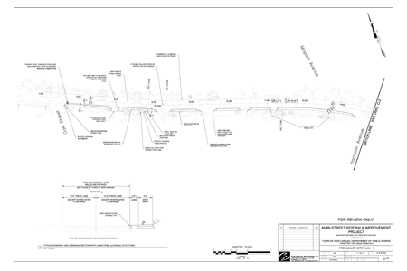 Preliminary Site Plan 1 from Oak Street to Harrison Avenue